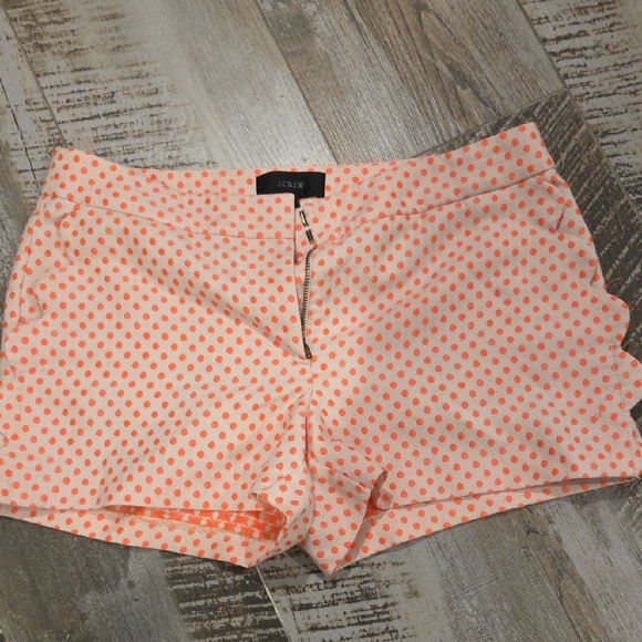 J. Crew High Waist Orange Shorts - Picture 1 of 5